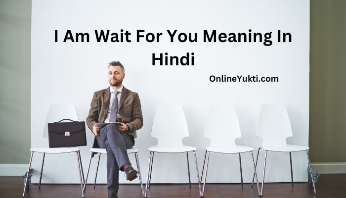 I Am Wait For You का मतलब – I Am Wait For You Meaning In Hindi