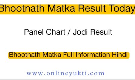 Bhootnath Matka | Bhootnath Matka Chart