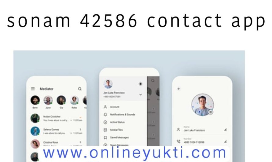 Sonam 42586 Contact App
